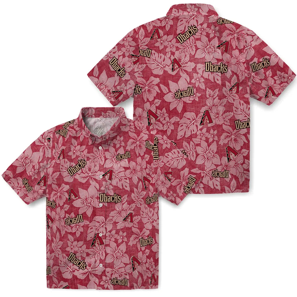 Arizona Diamondbacks Hawaiian Shirt - Hibiscus Oasis | Moonbestprint
