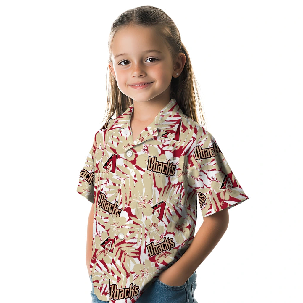 Arizona Diamondbacks Hawaiian Shirt - Hibiscus Overlay | Moonbestprint