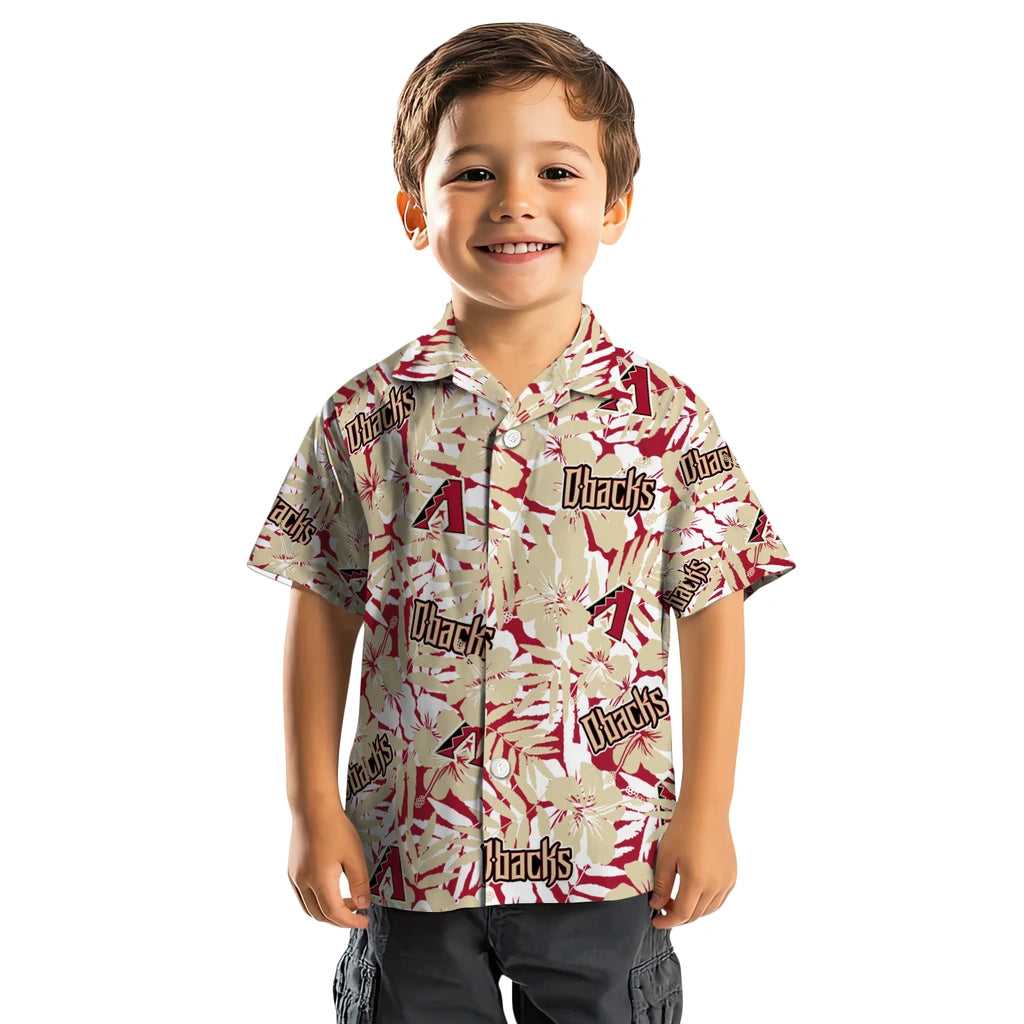 Arizona Diamondbacks Hawaiian Shirt - Hibiscus Overlay | Moonbestprint