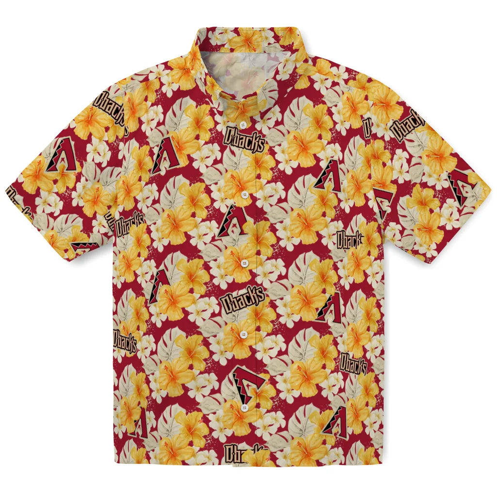 Arizona Diamondbacks Hawaiian Shirt - Hibiscus Tropics | Moonbestprint