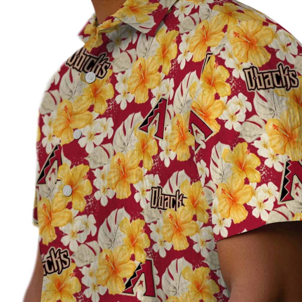 Arizona Diamondbacks Hawaiian Shirt - Hibiscus Tropics | Moonbestprint