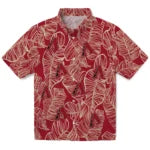 Arizona Diamondbacks Hawaiian Shirt - Leaf Outline | Moonbestprint