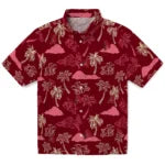 Arizona Diamondbacks Hawaiian Shirt - Palm And Clouds | Moonbestprint