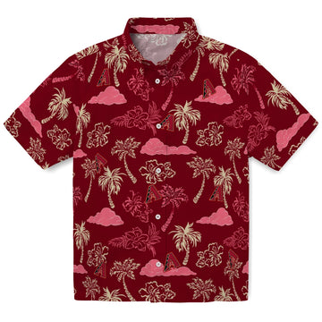 Arizona Diamondbacks Hawaiian Shirt - Palm And Clouds | Moonbestprint