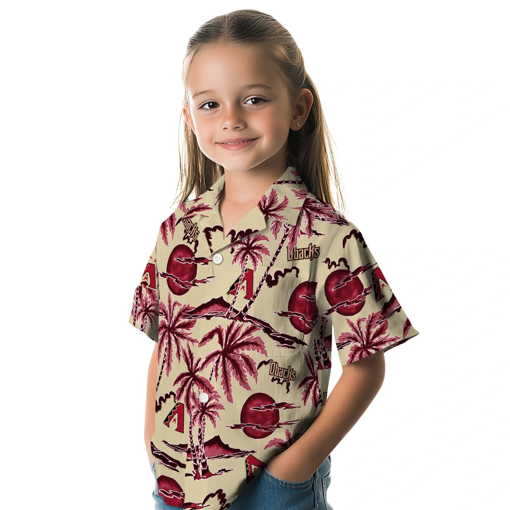 Arizona Diamondbacks Hawaiian Shirt - Palm Sunset | Moonbestprint
