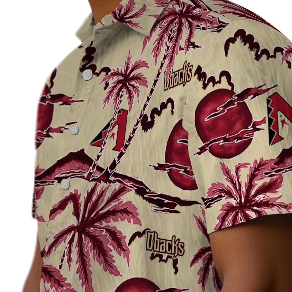 Arizona Diamondbacks Hawaiian Shirt - Palm Sunset | Moonbestprint