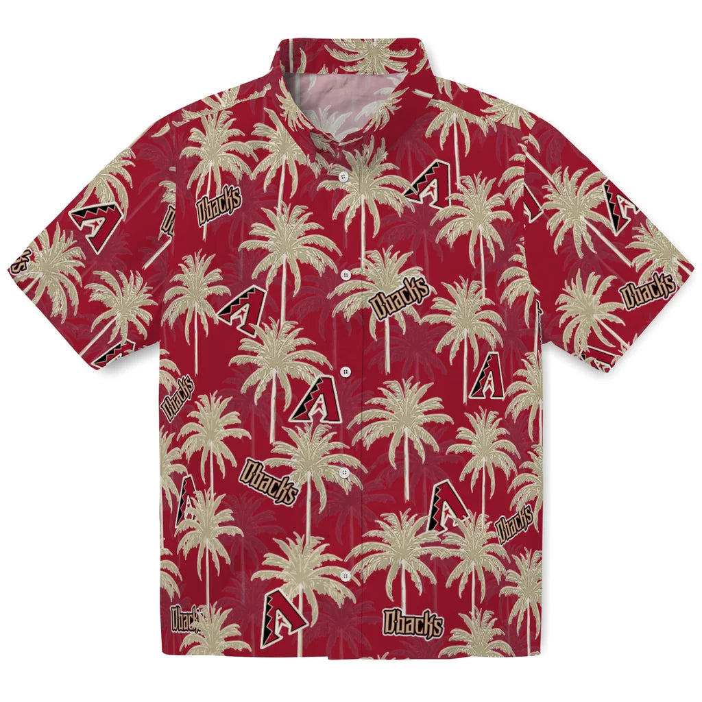 Arizona Diamondbacks Hawaiian Shirt - Palm Tree Motif | Moonbestprint