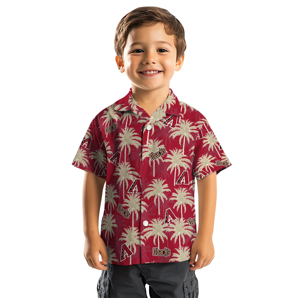 Arizona Diamondbacks Hawaiian Shirt - Palm Tree Motif | Moonbestprint