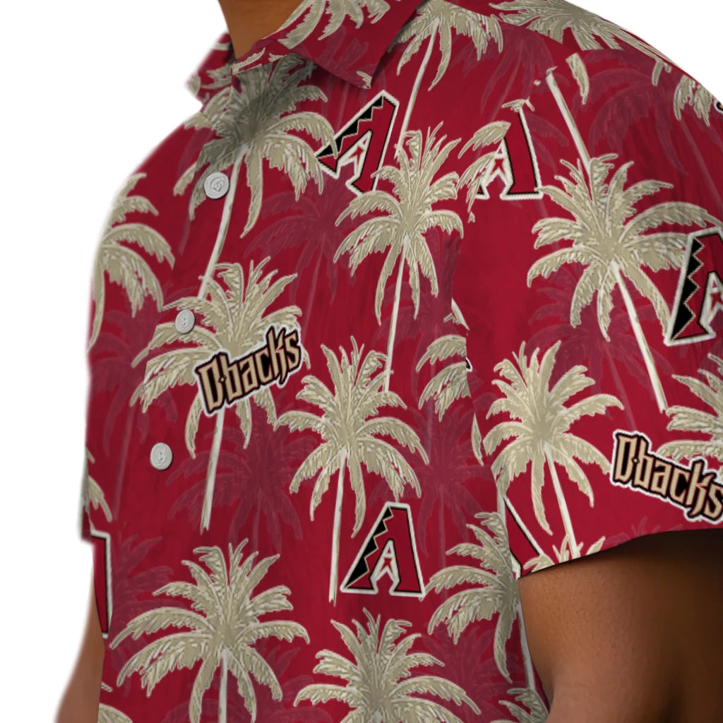 Arizona Diamondbacks Hawaiian Shirt - Palm Tree Motif | Moonbestprint
