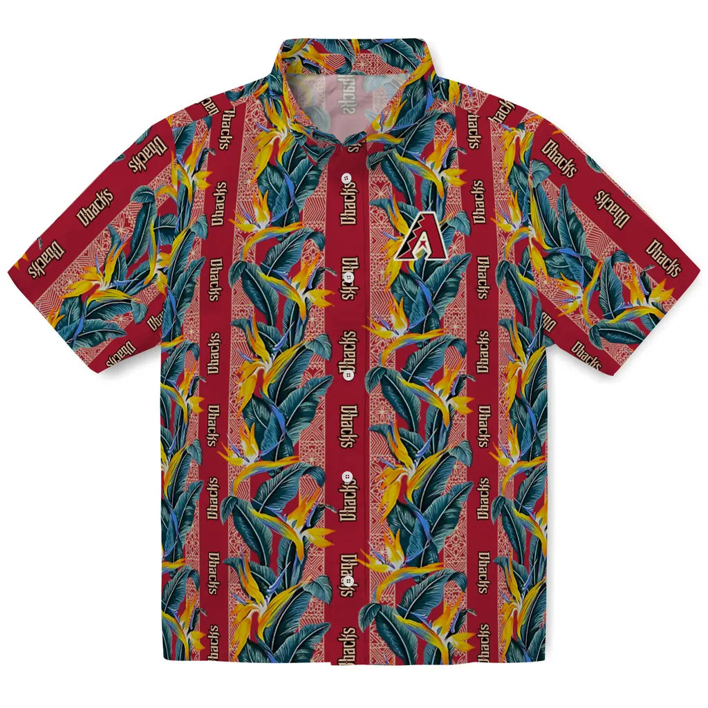 Arizona Diamondbacks Hawaiian Shirt - Paradise Vines | Moonbestprint