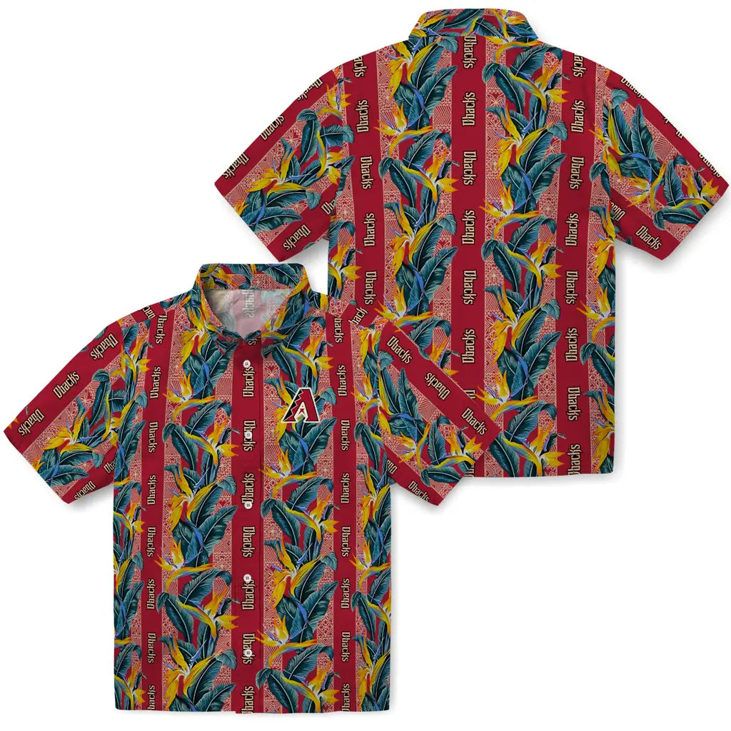 Arizona Diamondbacks Hawaiian Shirt - Paradise Vines | Moonbestprint