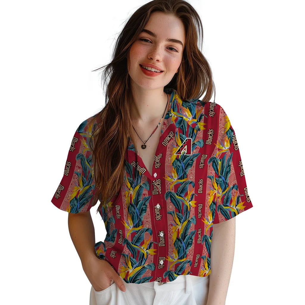 Arizona Diamondbacks Hawaiian Shirt - Paradise Vines | Moonbestprint