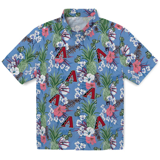 Arizona Diamondbacks Hawaiian Shirt - Pineapple Bouquet | Moonbestprint
