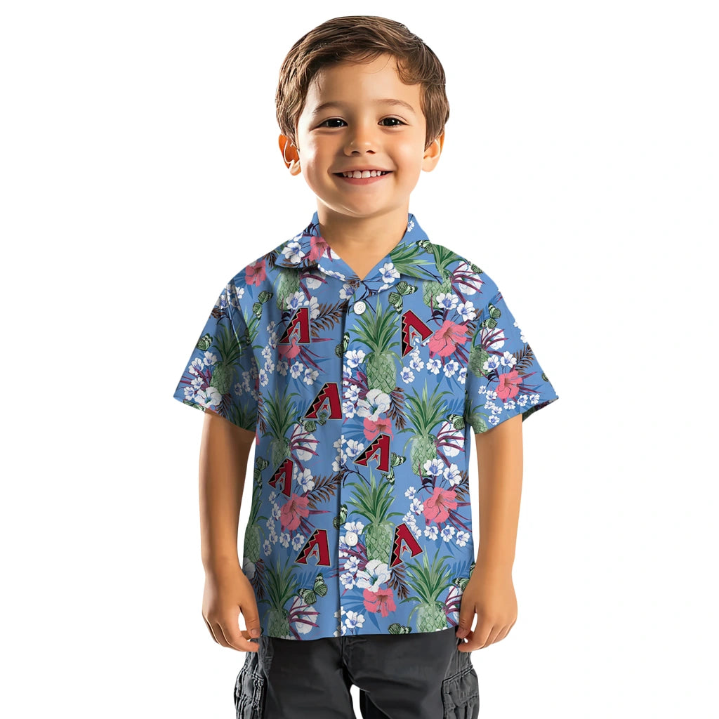 Arizona Diamondbacks Hawaiian Shirt - Pineapple Bouquet | Moonbestprint