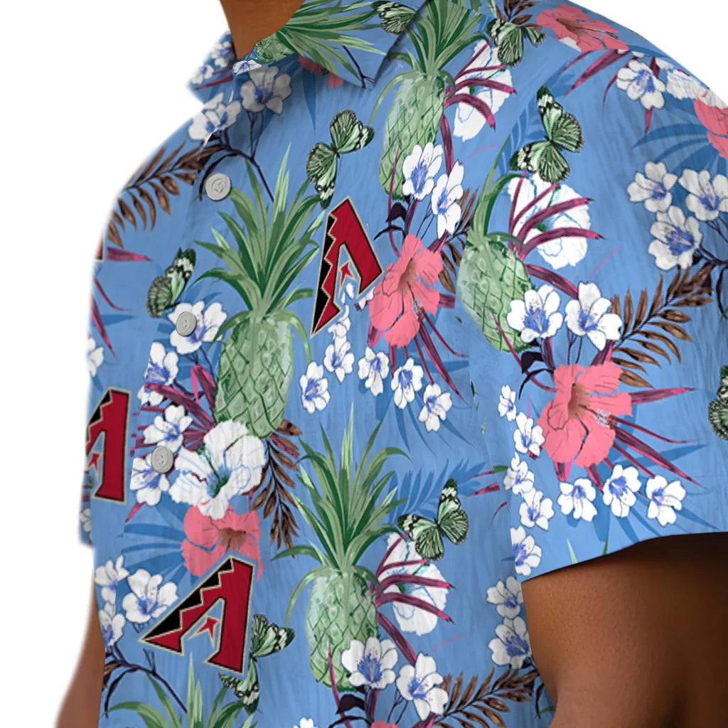 Arizona Diamondbacks Hawaiian Shirt - Pineapple Bouquet | Moonbestprint