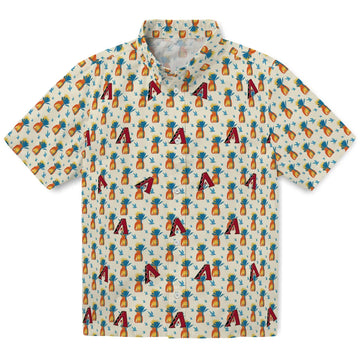 Arizona Diamondbacks Hawaiian Shirt - Pineapple Delight | Moonbestprint