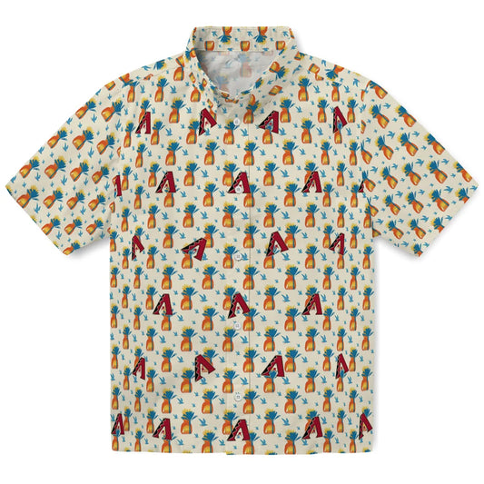 Arizona Diamondbacks Hawaiian Shirt - Pineapple Delight | Moonbestprint