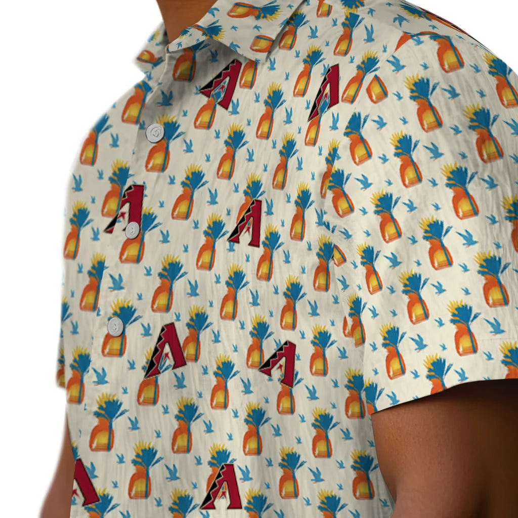 Arizona Diamondbacks Hawaiian Shirt - Pineapple Delight | Moonbestprint