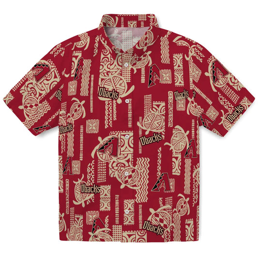 Arizona Diamondbacks Hawaiian Shirt - Turtle Lines | Moonbestprint