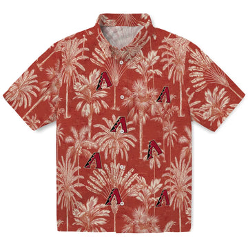 Arizona Diamondbacks Hawaiian Shirt - Vintage Palm Tree | Moonbestprint