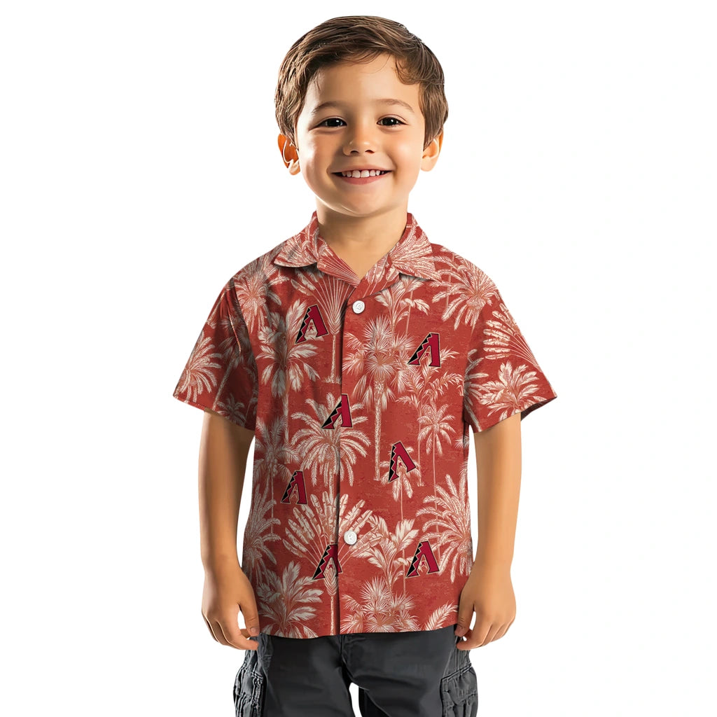 Arizona Diamondbacks Hawaiian Shirt - Vintage Palm Tree | Moonbestprint