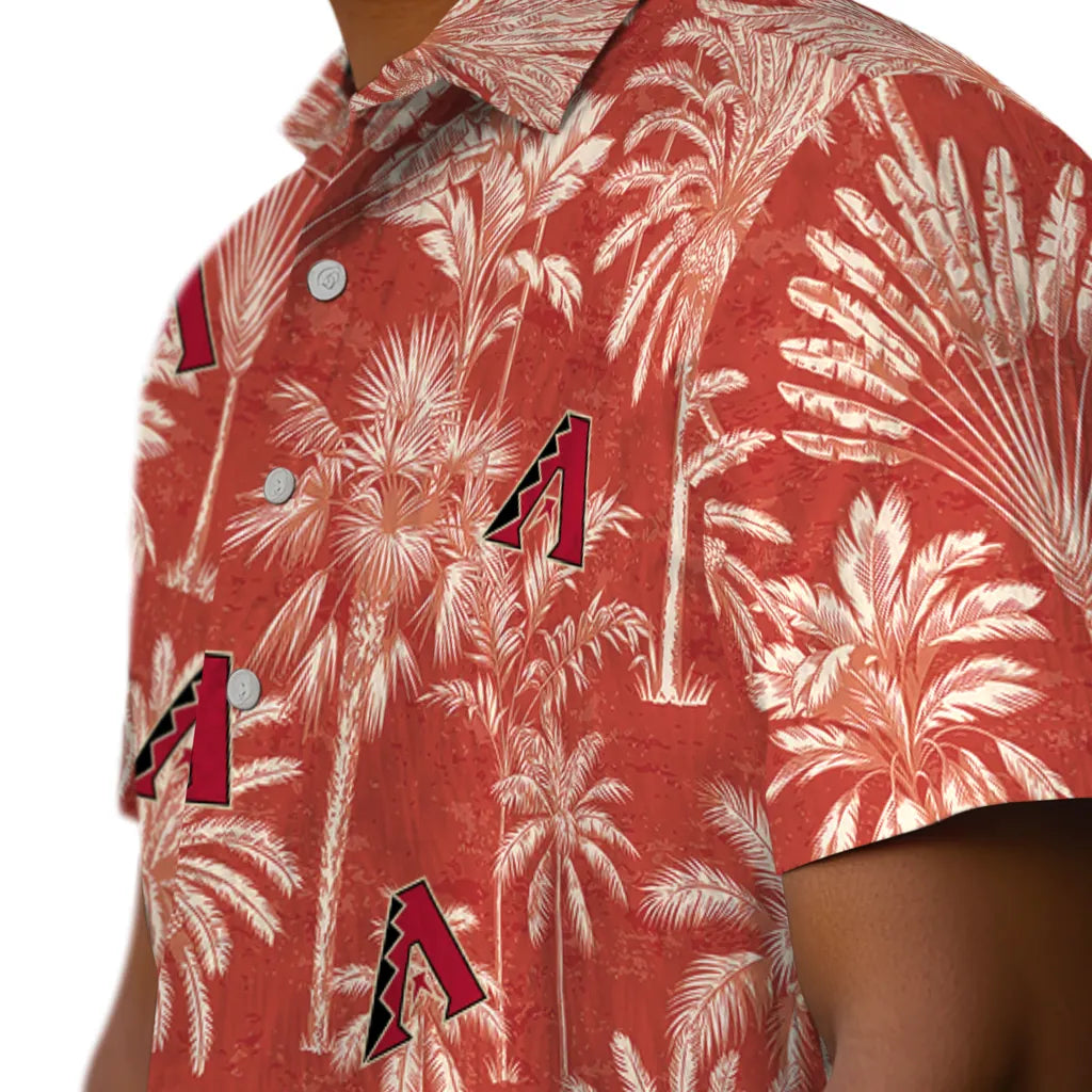 Arizona Diamondbacks Hawaiian Shirt - Vintage Palm Tree | Moonbestprint