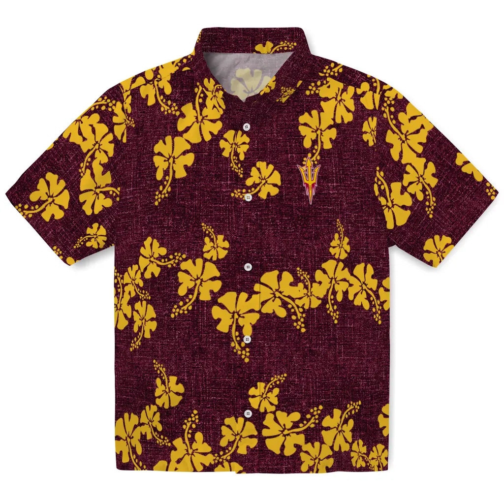 Arizona State Sun Devils Hawaiian Shirt - 50th State Flower | Moonbestprint