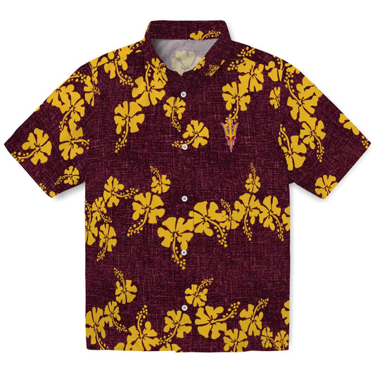 Arizona State Sun Devils Hawaiian Shirt - 50th State Flower | Moonbestprint