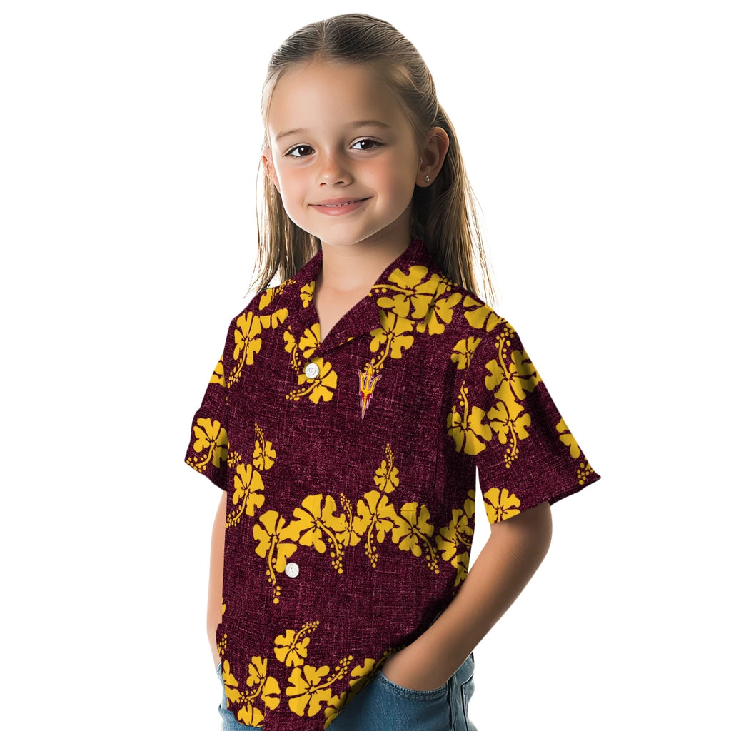 Arizona State Sun Devils Hawaiian Shirt - 50th State Flower | Moonbestprint