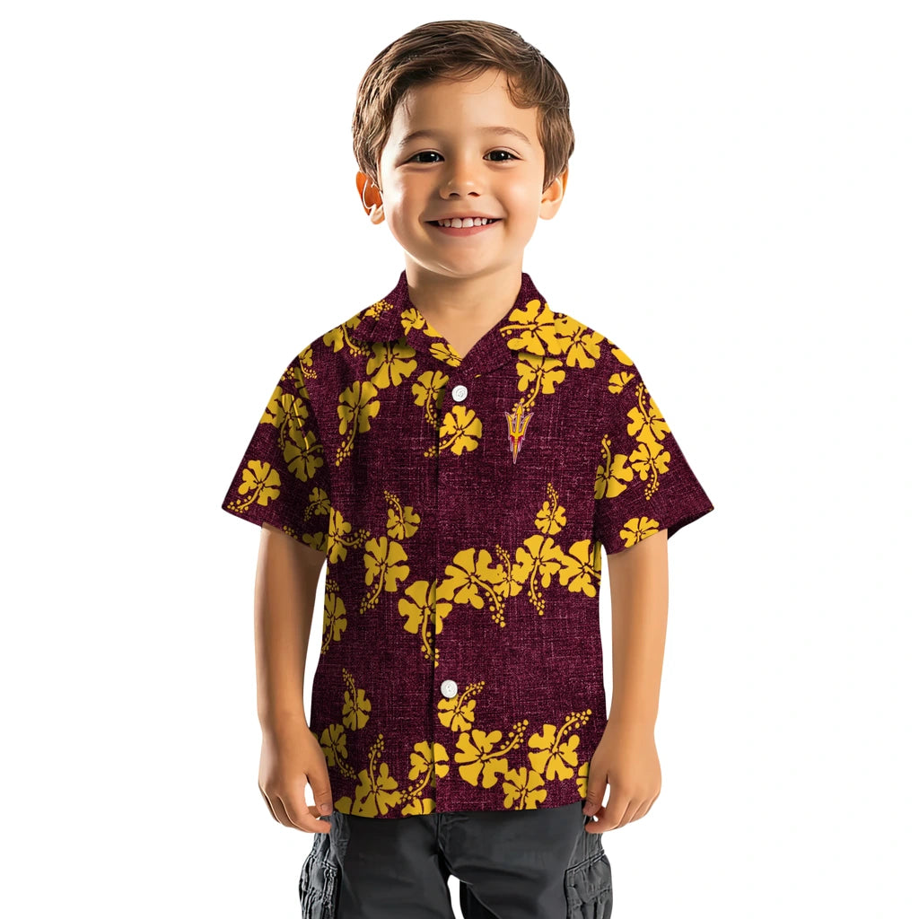 Arizona State Sun Devils Hawaiian Shirt - 50th State Flower | Moonbestprint