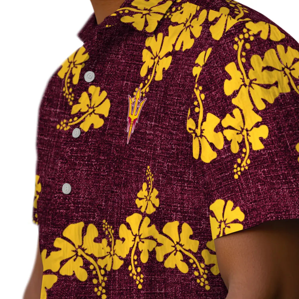Arizona State Sun Devils Hawaiian Shirt - 50th State Flower | Moonbestprint