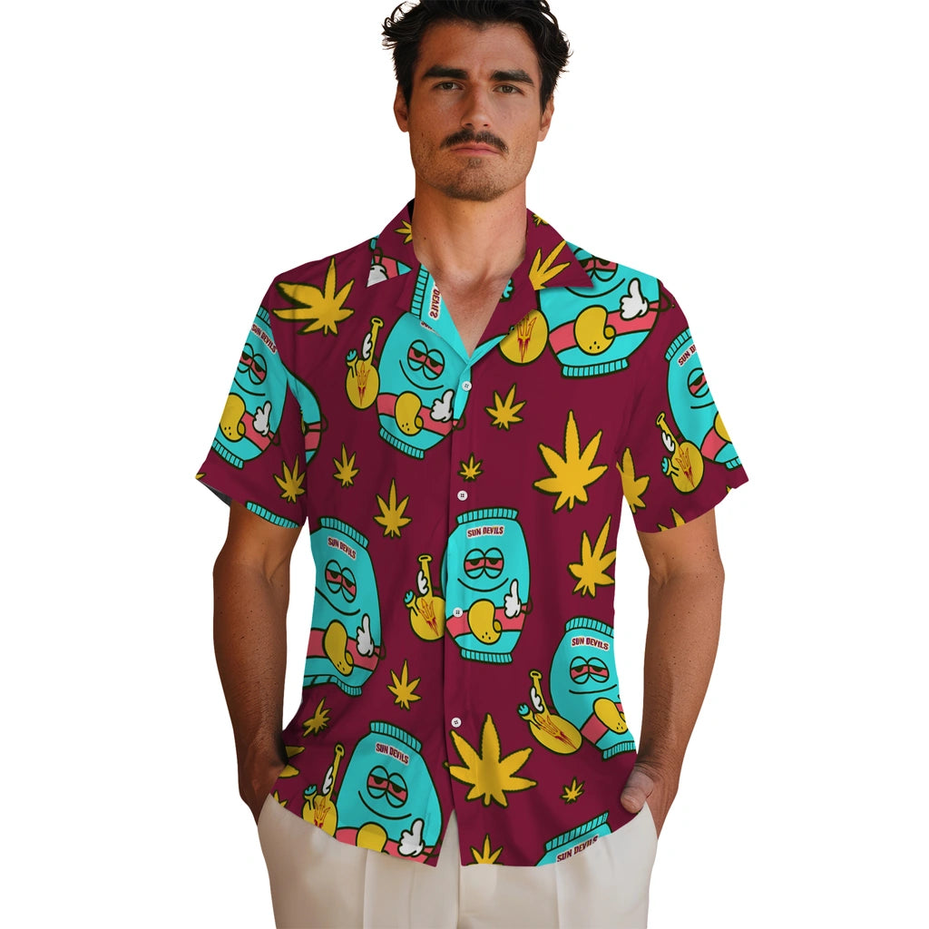 Arizona State Sun Devils Hawaiian Shirt - Chill Vibe | Moonbestprint