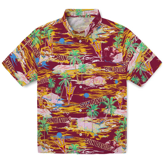 Arizona State Sun Devils Flamingo Retreat 2026 Hawaiian Shirt – Moonbestprint