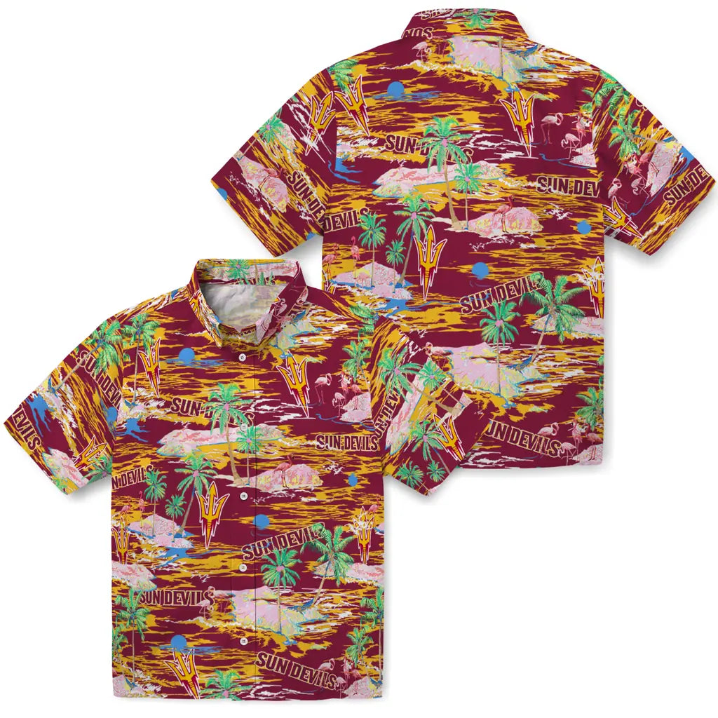 Arizona State Sun Devils Flamingo Retreat 2026 Hawaiian Shirt – Moonbestprint