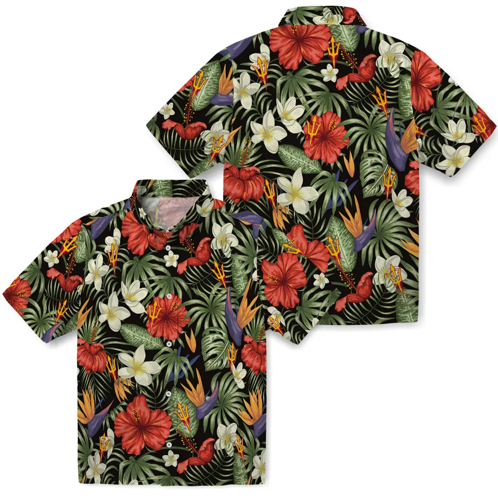 Arizona State Sun Devils Hawaiian Shirt - Hawaii Floral Hibiscus | Moonbestprint