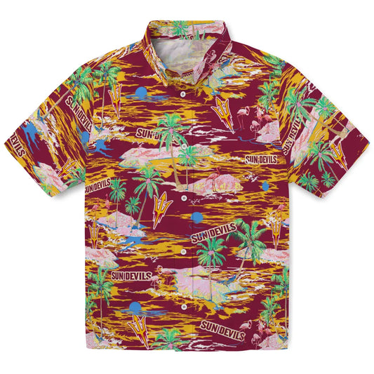 Arizona State Sun Devils Hawaiian Shirt - Hawaii Island | Moonbestprint