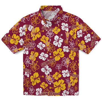 Arizona State Sun Devils Hibiscus Bloom Hawaiian Shirt – Moonbestprint