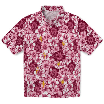 Arizona State Sun Devils Hawaiian Shirt - Hibiscus Blooms | Moonbestprint