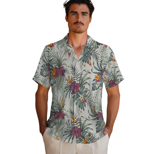 Arizona State Sun Devils Hawaiian Shirt - Hibiscus Designs | Moonbestprint