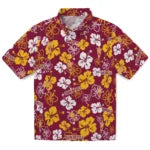 Arizona State Sun Devils Hawaiian Shirt - Hibiscus Flower Design | Moonbestprint