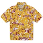 Arizona State Sun Devils Hawaiian Shirt - Hibiscus Overlay | Moonbestprint