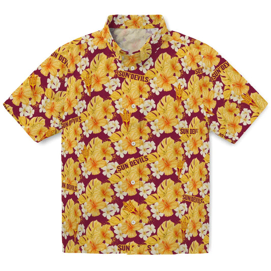 Arizona State Sun Devils Hawaiian Shirt - Hibiscus Tropics | Moonbestprint