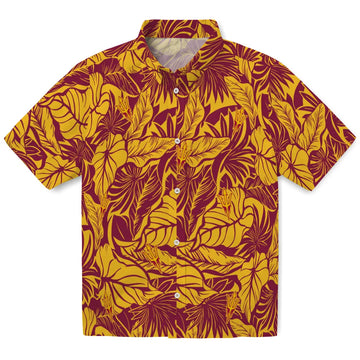 Arizona State Sun Devils Hawaiian Shirt - Monstera Layer | Moonbestprint