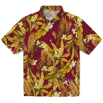 Arizona State Sun Devils Hawaiian Shirt - Palm Leaves | Moonbestprint