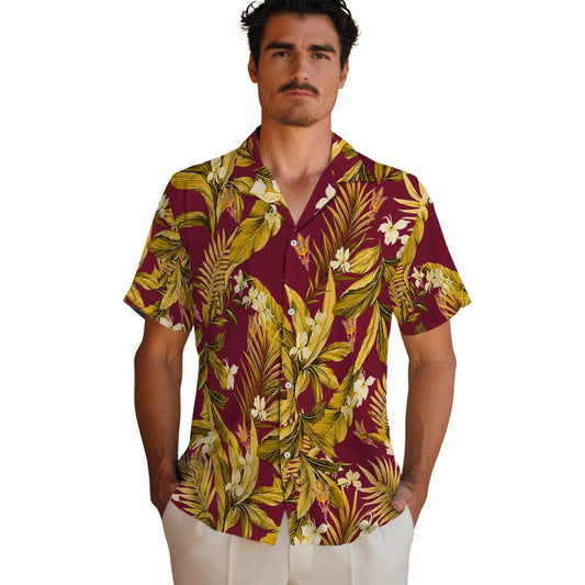 Arizona State Sun Devils Hawaiian Shirt - Palm Leaves | Moonbestprint