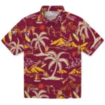 Arizona State Sun Devils Hawaiian Shirt - Palm Tree Island | Moonbestprint
