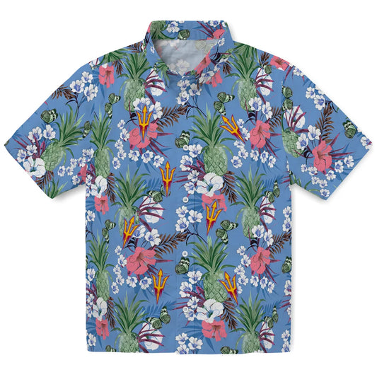 Arizona State Sun Devils Hawaiian Shirt - Pineapple Bouquet | Moonbestprint