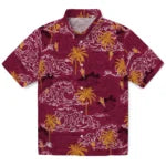 Arizona State Sun Devils Hawaiian Shirt - Wave Palm | Moonbestprint