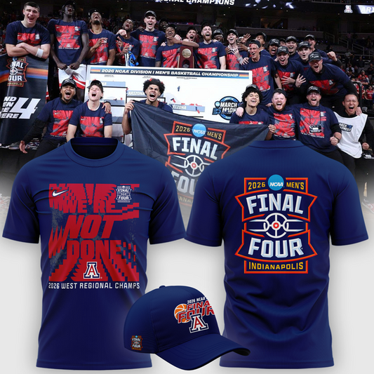 Arizona Wildcats 2026 NCAA Men's Basketball Tournament March Madness Final Four T-Shirt | ND53 Moonbestprint