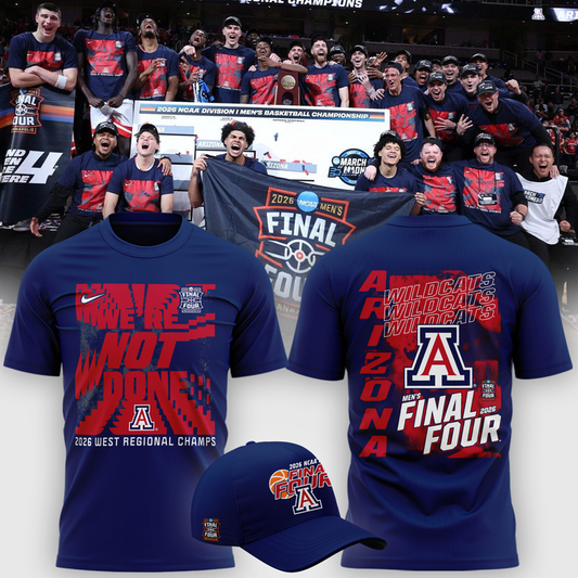 Arizona Wildcats 2026 NCAA Men's Basketball Tournament March Madness Final Four T-Shirt | ZF52 Moonbestprint